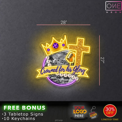 Crowned for his glory | LED Neon Sign