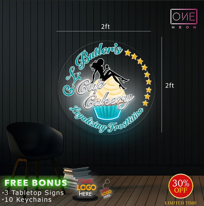 Cup Cakey | LED Neon Sign