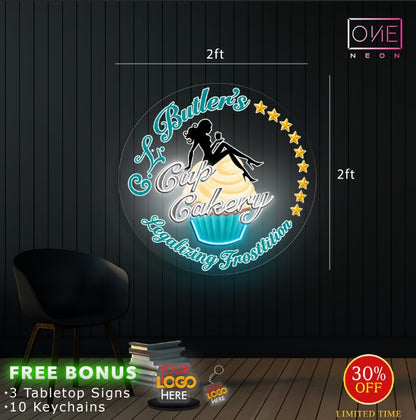 Cup Cakey | LED Neon Sign