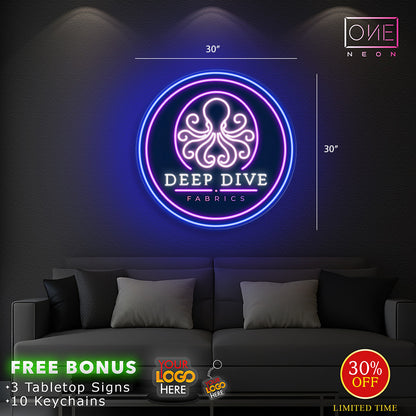 DEEP DIVE FABRICS| LED Neon Sign