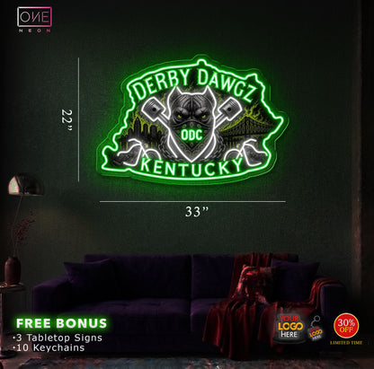DERBY DAWGZ KENTUCKY | LED Neon Sign