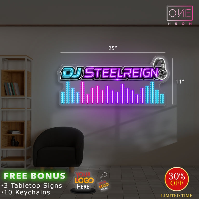 DJ STEELREIGN | LED Neon Sign