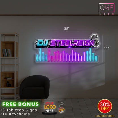 DJ STEELREIGN | LED Neon Sign