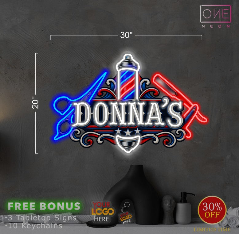 Enseigne néon LED œuvre d'art Tatoueur