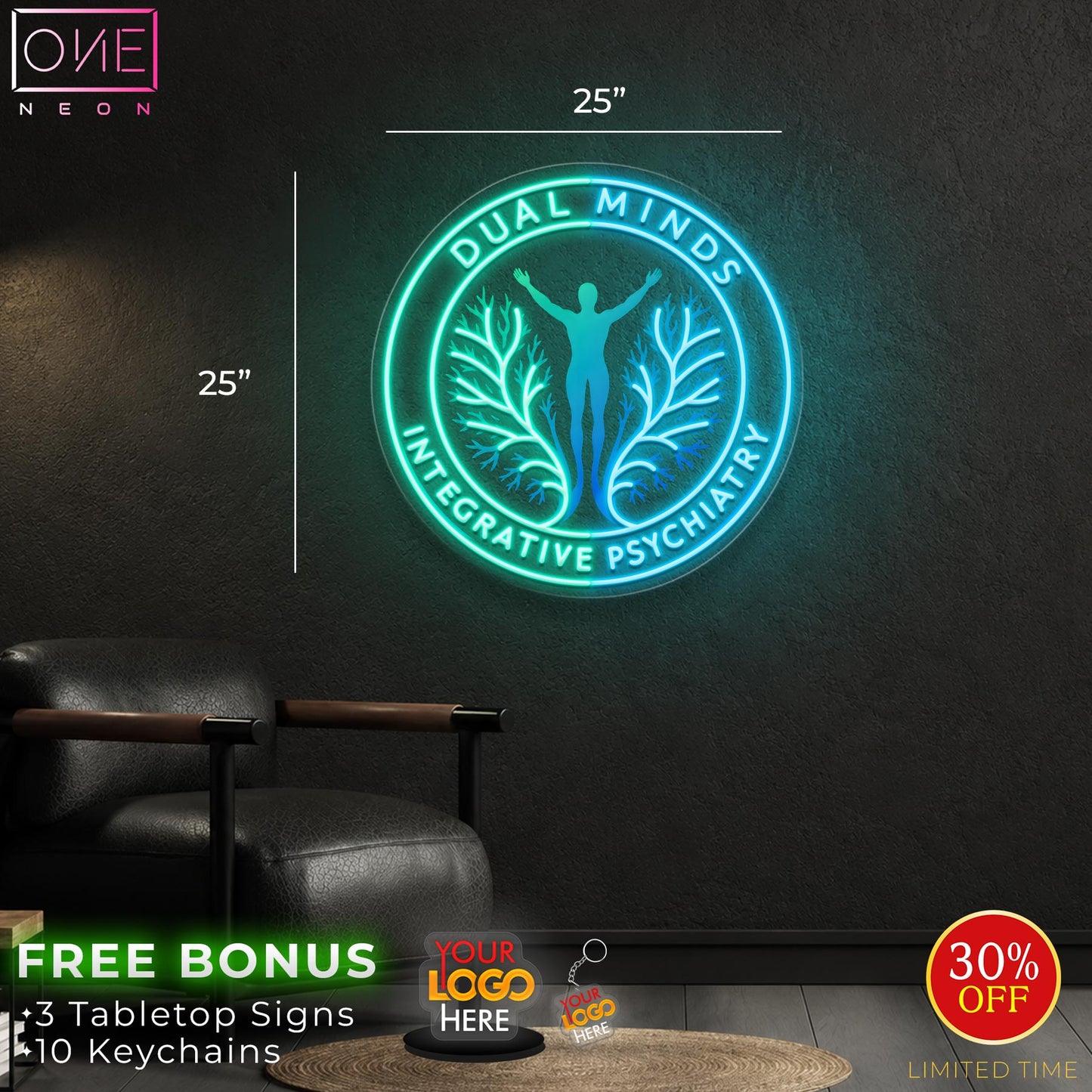 DUAL MIND INTERGRATIVE PSYTRIATRY | LED Neon Sign