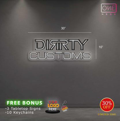 Dirrty Customs | LED Neon Sign (RGB)
