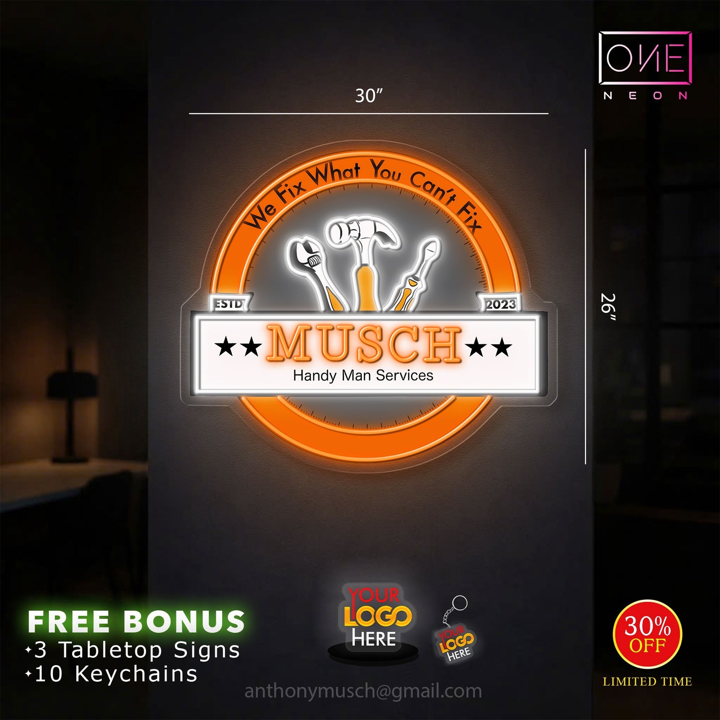 MUSCH WE FIX WHAT YOU CAN'T FIX | LED Neon Sign