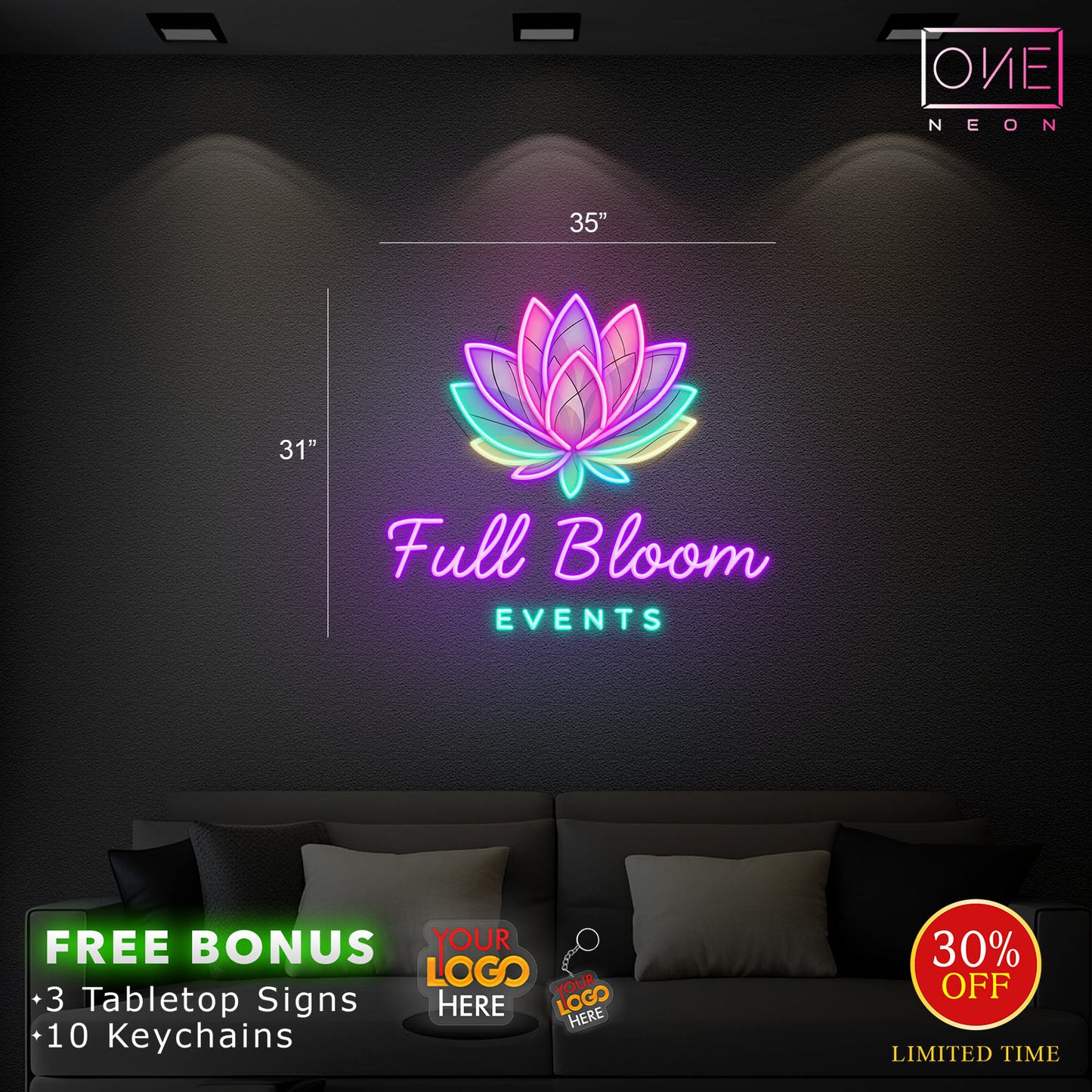 Full Bloom EVENTS | LED Neon Sign