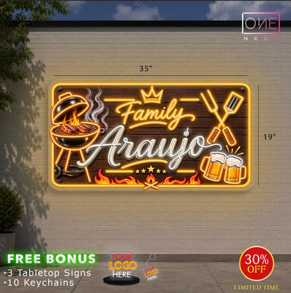Family Araujo | LED Neon Sign