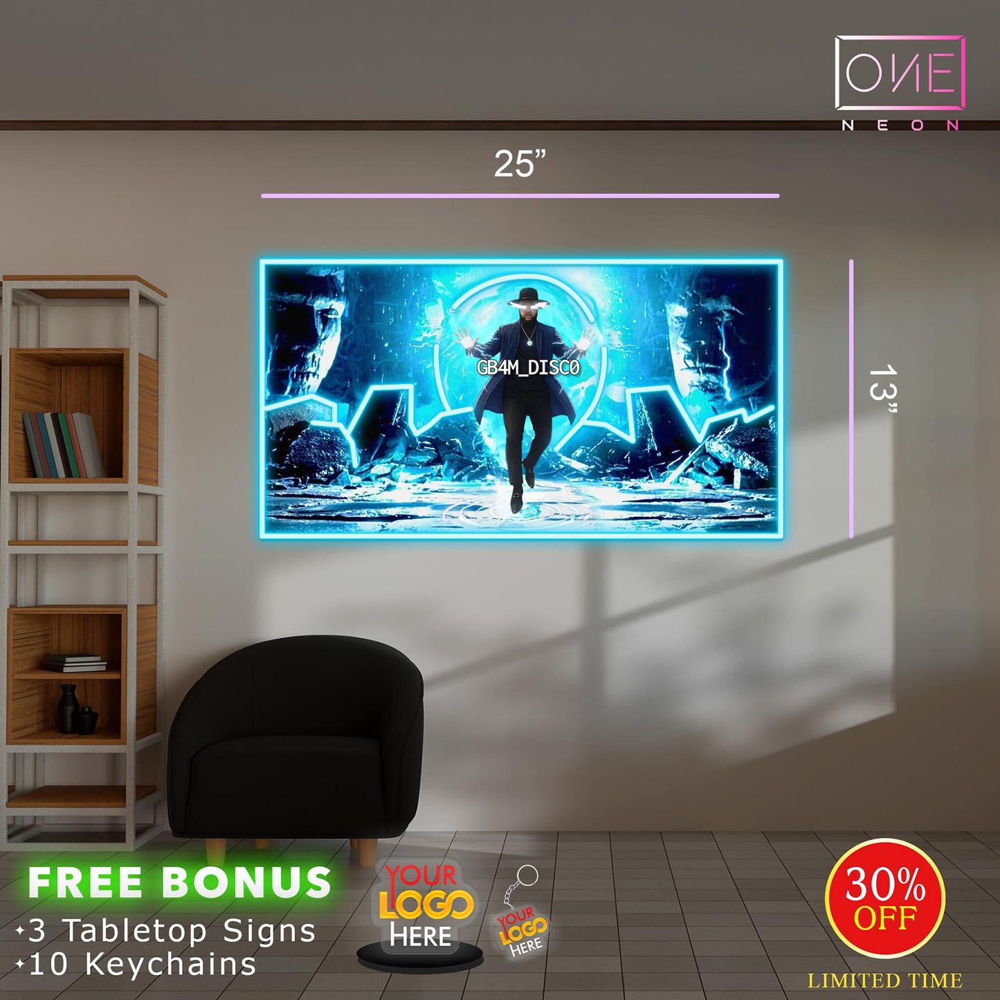 GB4M_DISCO| LED Neon Sign