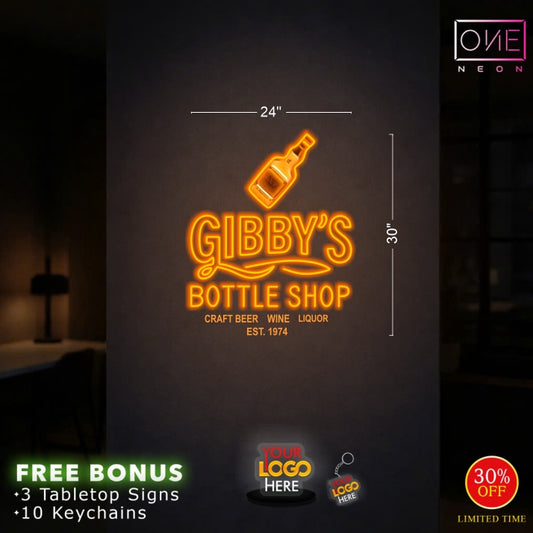 Gibby's Bottle Shop | LED Neon Sign