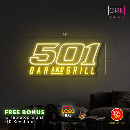 501 Bar and Grill | LED Neon Sign