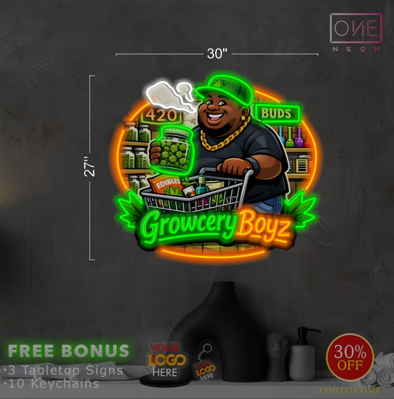 Growcery Boyz | LED Neon Sign