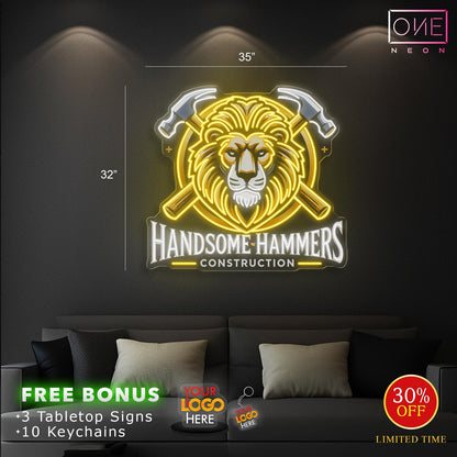 HANDSOME HAMMERS | LED Neon Sign