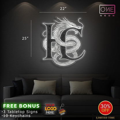 Enseigne néon LED œuvre d'art Tatoueur