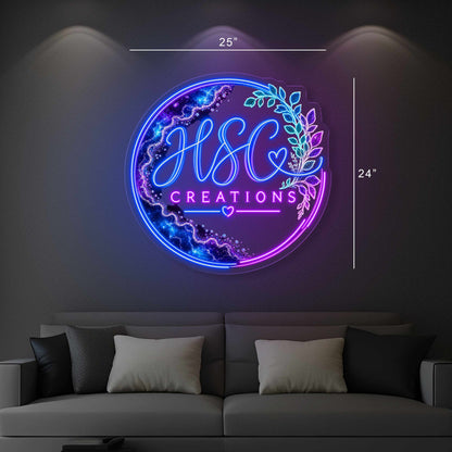Enseigne néon LED œuvre d'art Tatoueur