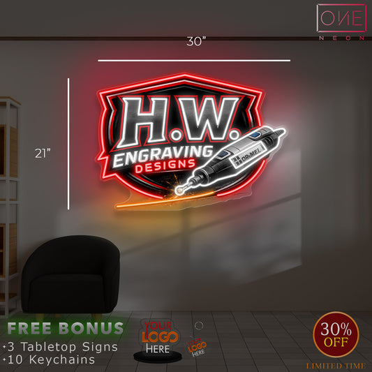 H.W ENGRAVING DESIGNS | LED Neon Sign