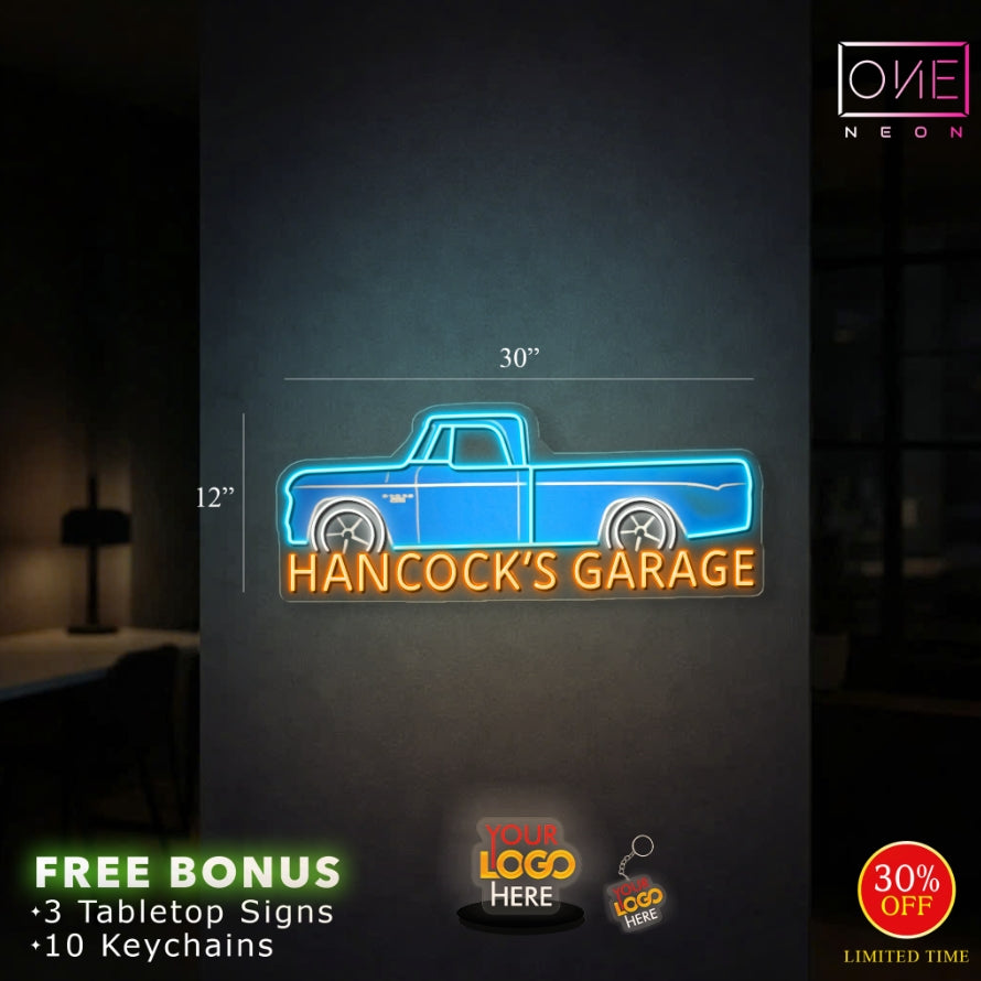 Hancock's Garage  | LED Neon Sign