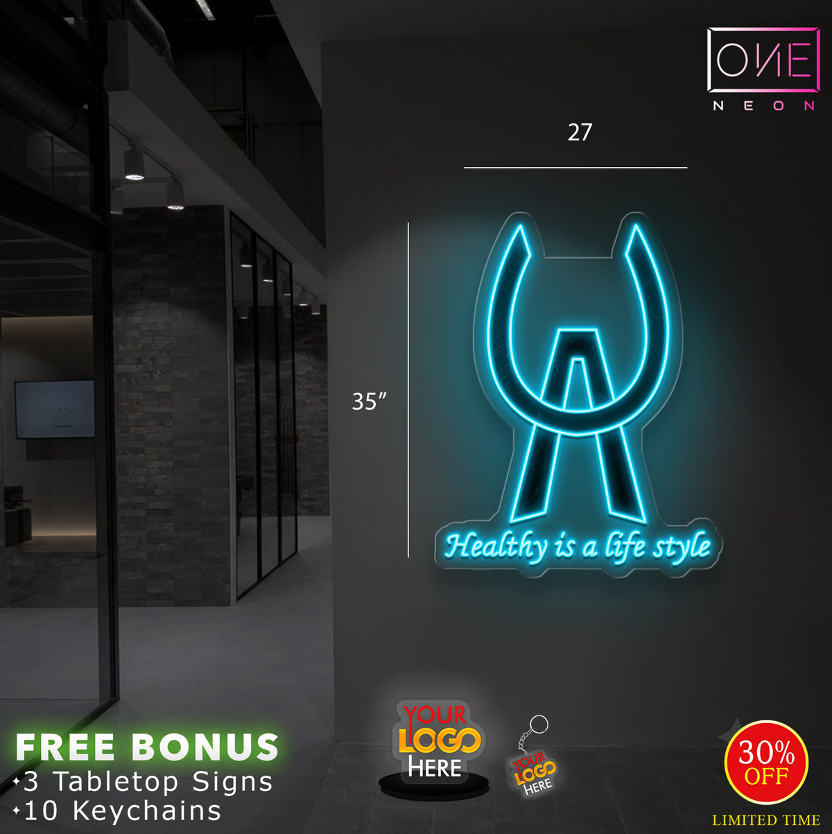 Healthy is a life style | LED Neon Sign