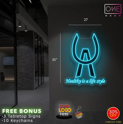 Healthy is a life style | LED Neon Sign