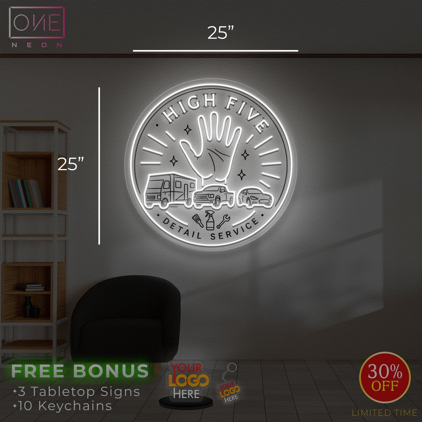 HIGH FIVE | LED Neon Sign