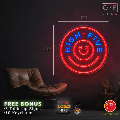 Enseigne néon LED œuvre d'art Tatoueur