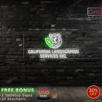CALIFORNIA LANDSCAPIING SERVICE INC | LED Neon Sign (Outdoors)