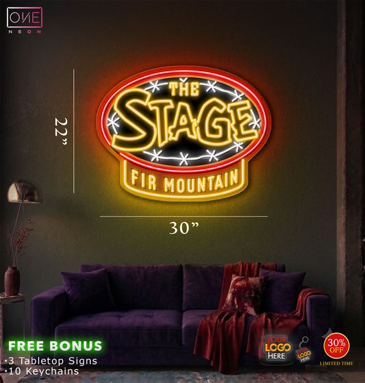 THE STAGE FIR MOUNTAIN  | LED Neon Sign (waterproof)