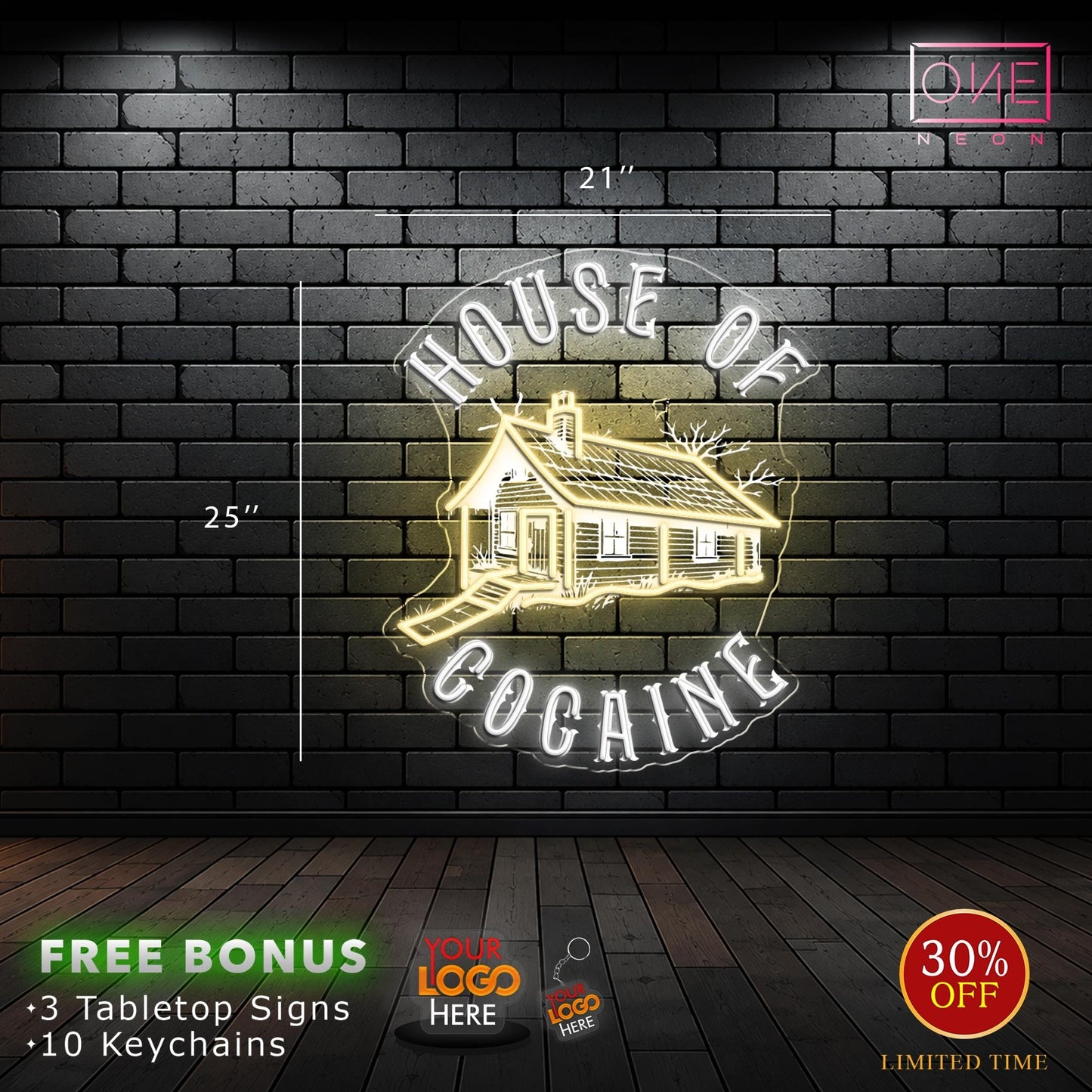 HOUSE OF COCAINE | LED Neon Sign