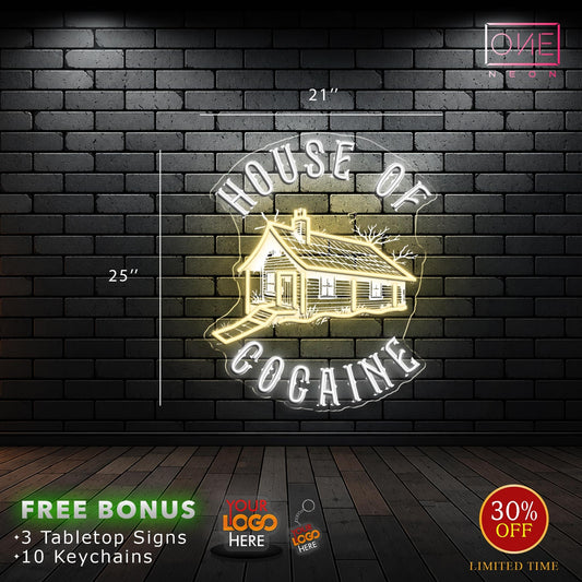 HOUSE OF COCAINE | LED Neon Sign