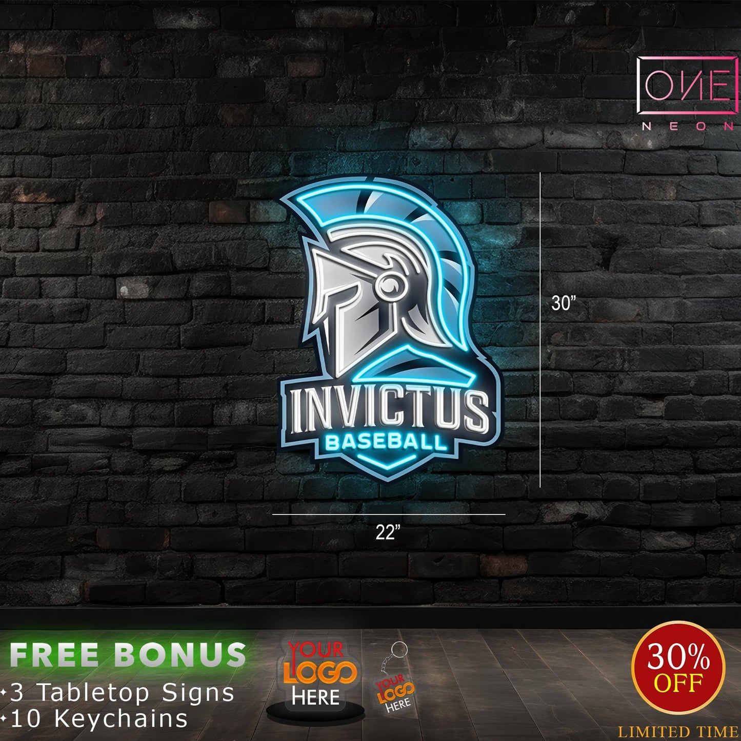 INVICTUS BASEBALL  | LED Neon Sign