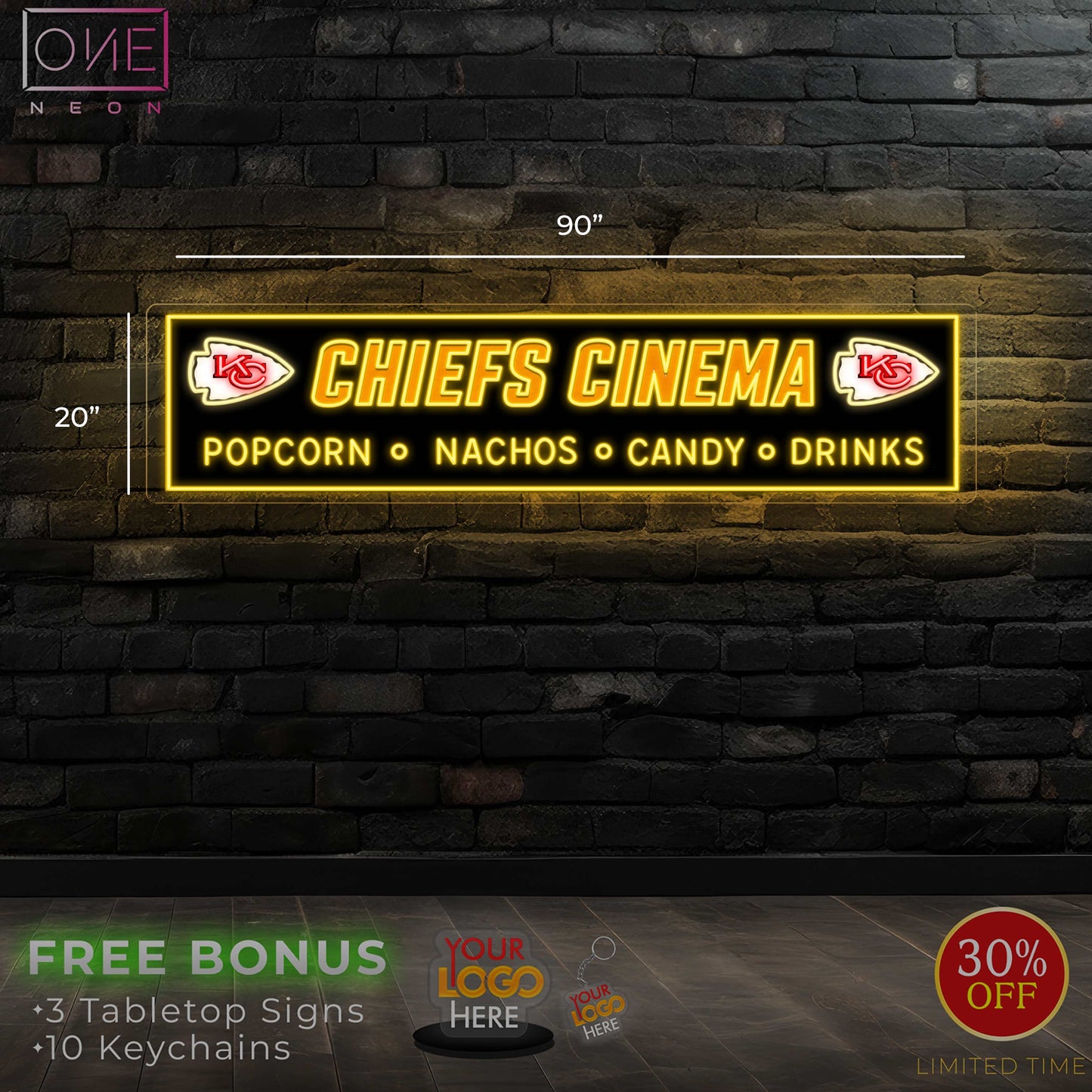 CHIEFS CINEMA | LED Neon Sign