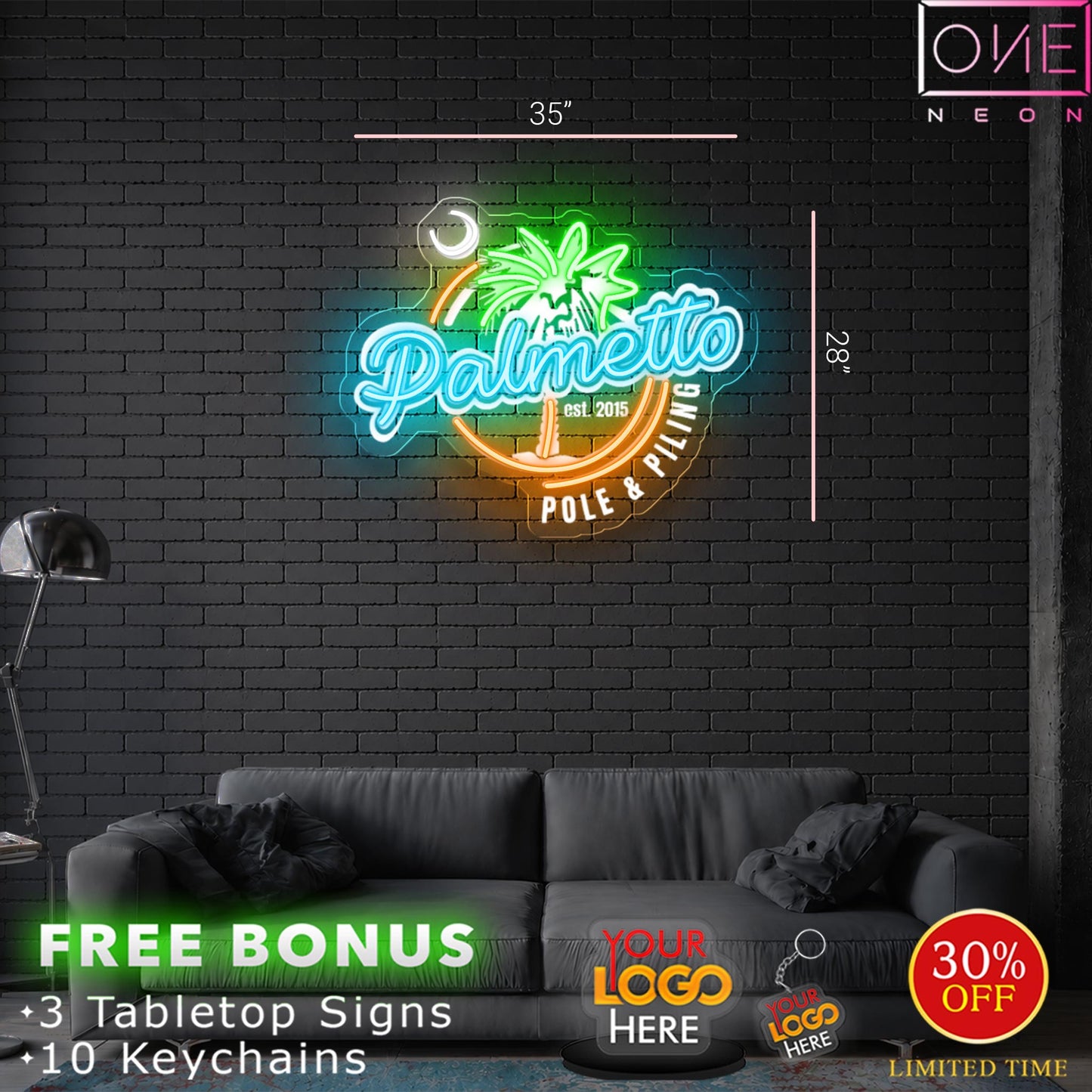 Palmetto| LED Neon Sign