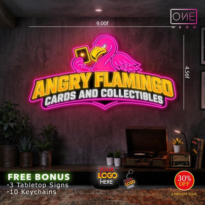 Enseigne néon LED œuvre d'art Tatoueur