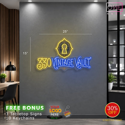 330 VINTAGE VAULT | Custom Sign