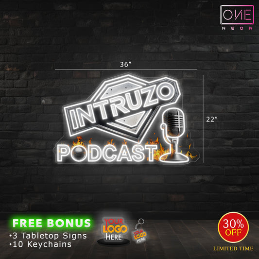 Intruzo Podcast | LED Neon Sign