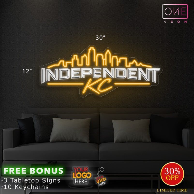 INDEPENDENT KC | LED Neon Sign (Waterproof)
