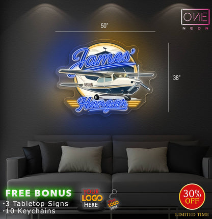 Enseigne néon LED œuvre d'art Tatoueur