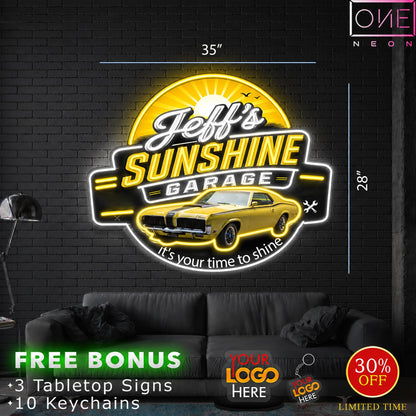 Jeff's SUNSHINE GARAGE | LED Neon Sign