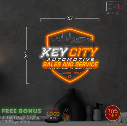 KEY CITY| LED Neon Sign