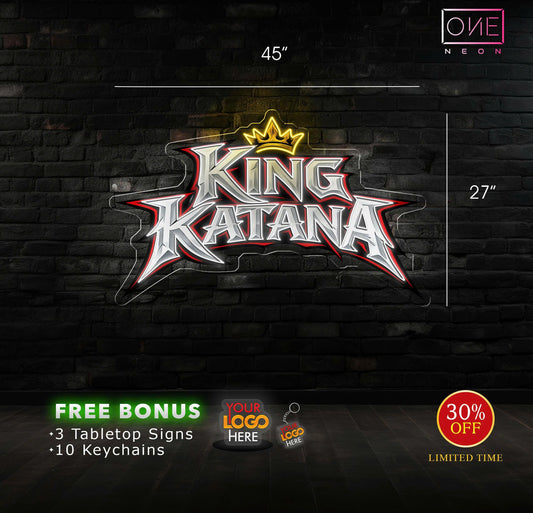 KING KATANA | LED Neon Sign