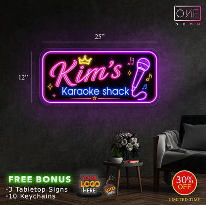 Kim's Karaoke shack | LED Neon Sign