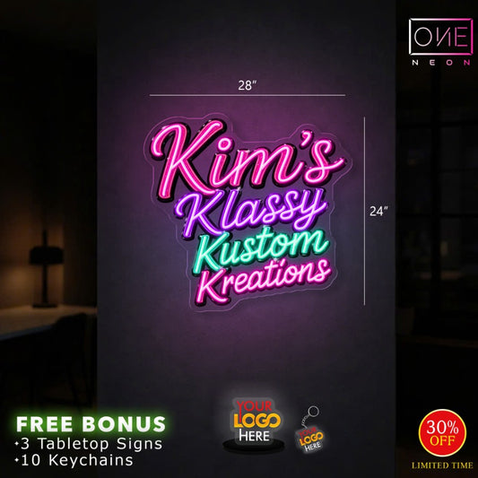 Kim's Klassy Kustom Kreations | LED Neon Sign