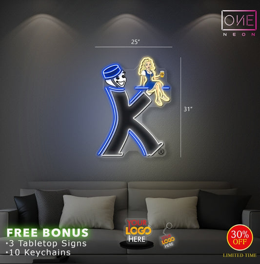 Kman & Morgans on Main | 2 LED Neon Signs (Waterproof)