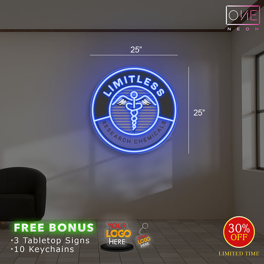 Enseigne néon LED œuvre d'art Tatoueur