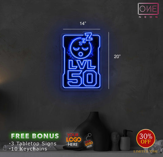 Enseigne néon LED œuvre d'art Tatoueur