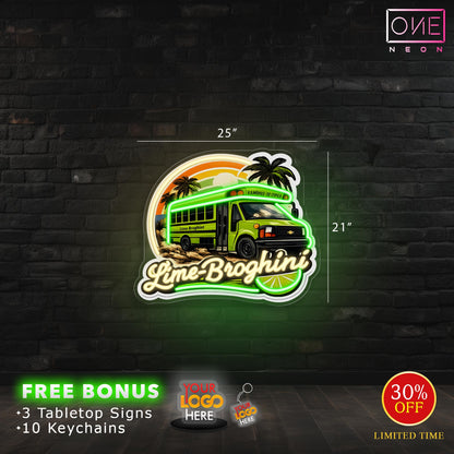 Lime-Broghini | LED Neon Sign