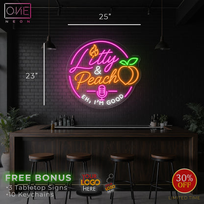 Litty & Peach | LED Neon Sign