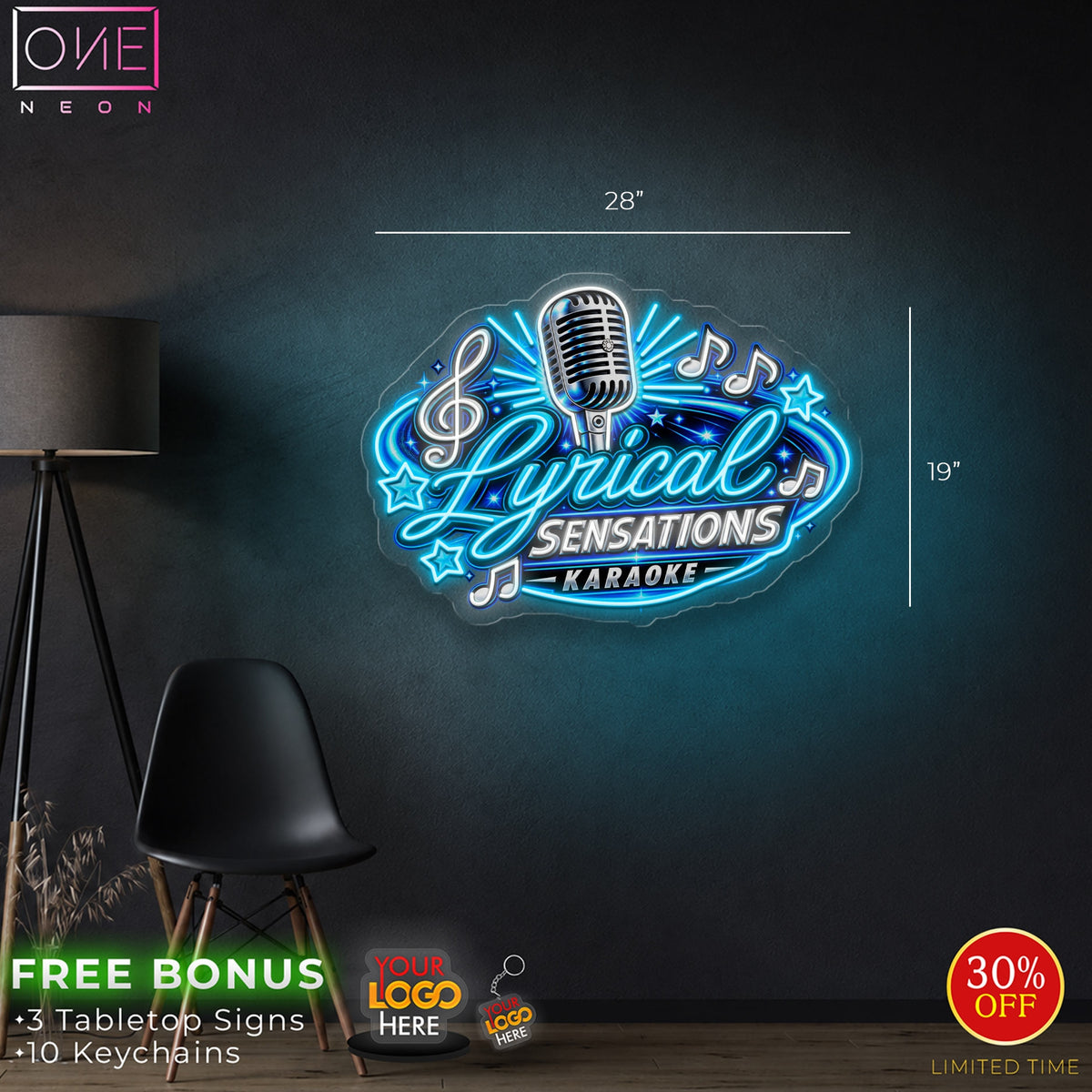 Lyrical SENSATIONS KARAOKE| LED Neon Sign