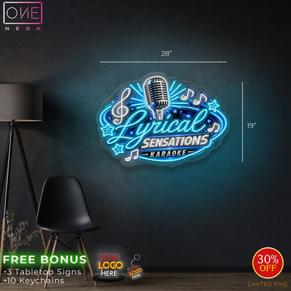 Lyrical SENSATIONS KARAOKE| LED Neon Sign
